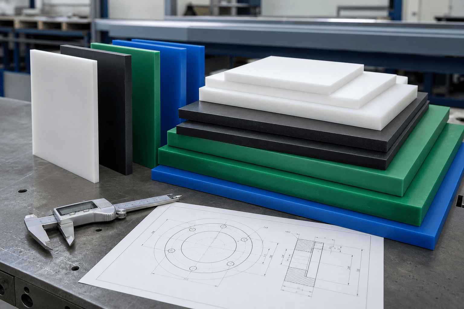Industrial plastic sheet thickness comparison for engineering applications
